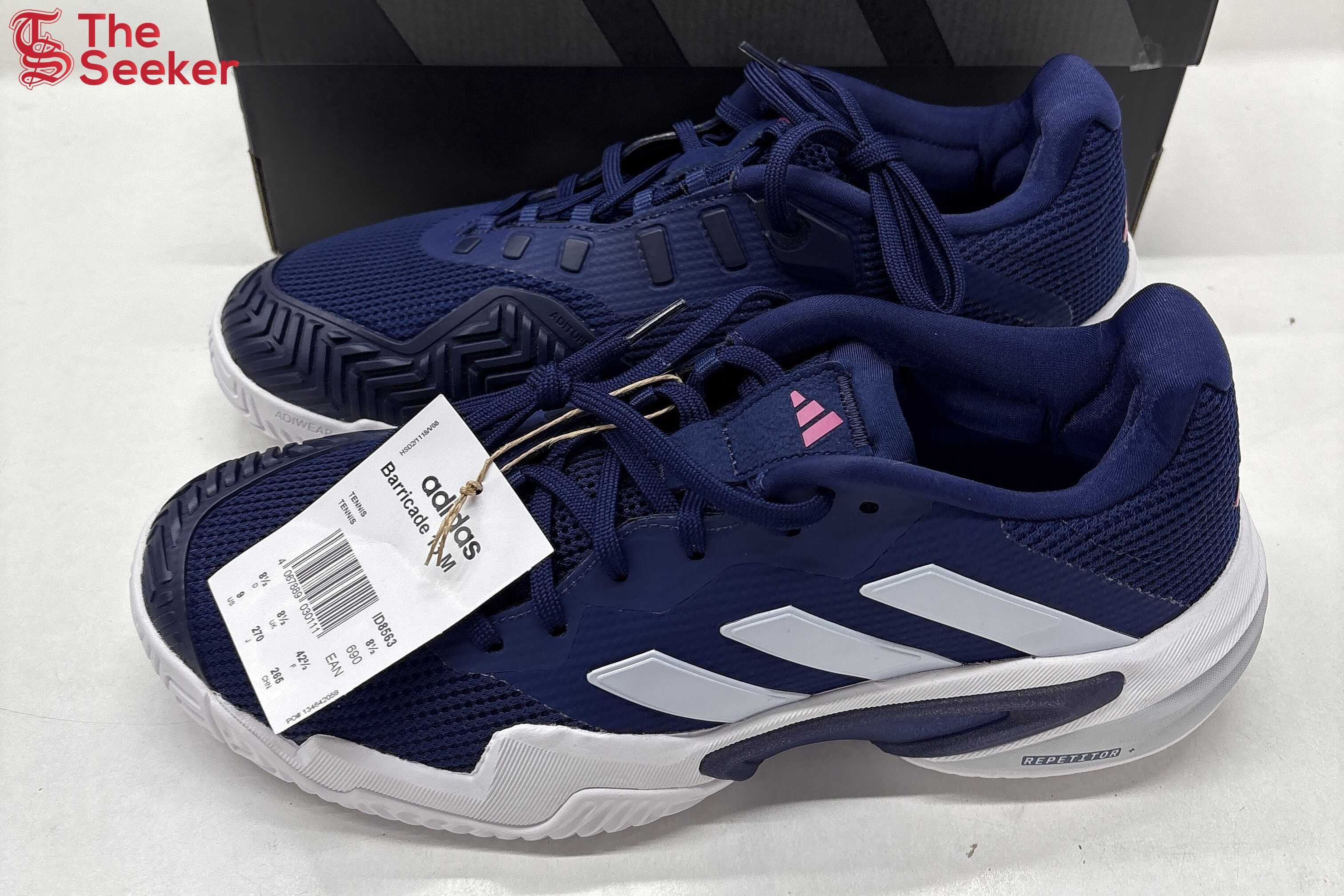 adidas Barricade 13 Dark Blue Halo Blue Team Shock Pink