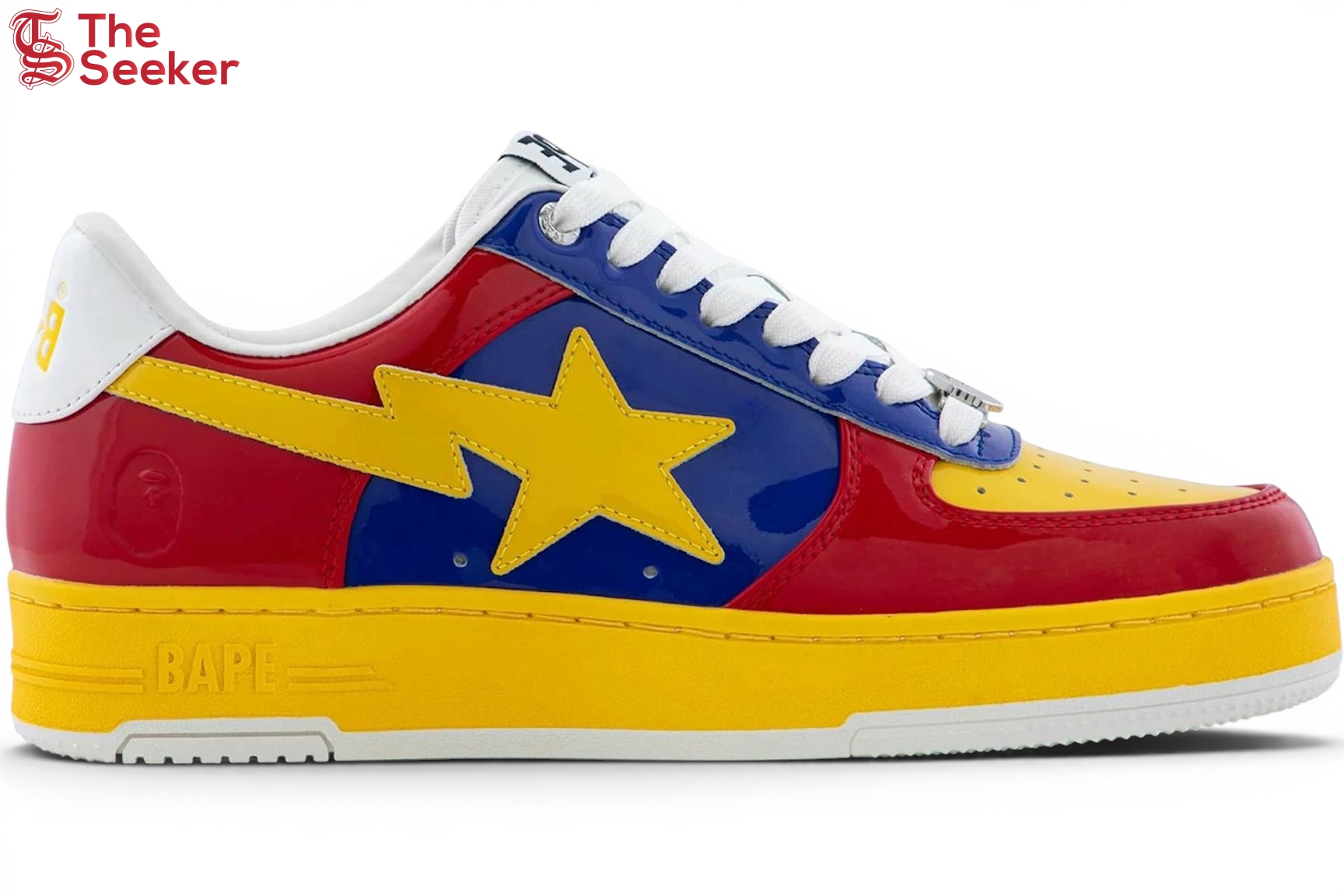 A-Bathing-Ape-Bape-Sta-#6-Patent-Red-Yellow-Blue-1M30-191-329/1M30-291-332/001FWM301329-RED