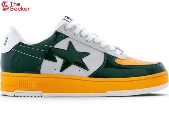 A-Bathing-Ape-Bape-Sta-#6-Patent-Yellow-Green-1M30-191-327-/-1M30-291-327-/-001FWM301327-GRN