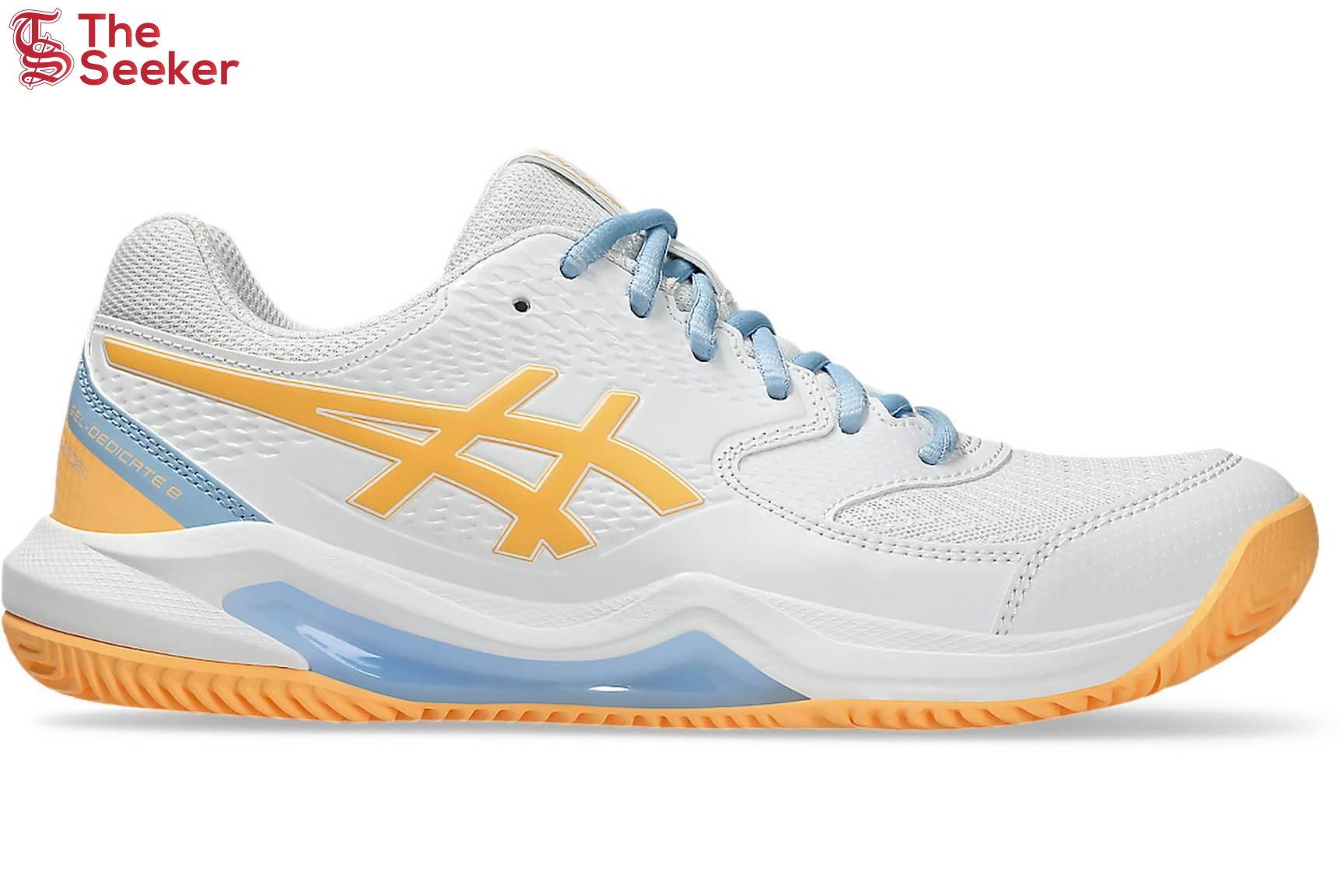 ASICS-Gel-Dedicate-8-Padel-White-Orange-Glow-(Women's)-1042A241-104