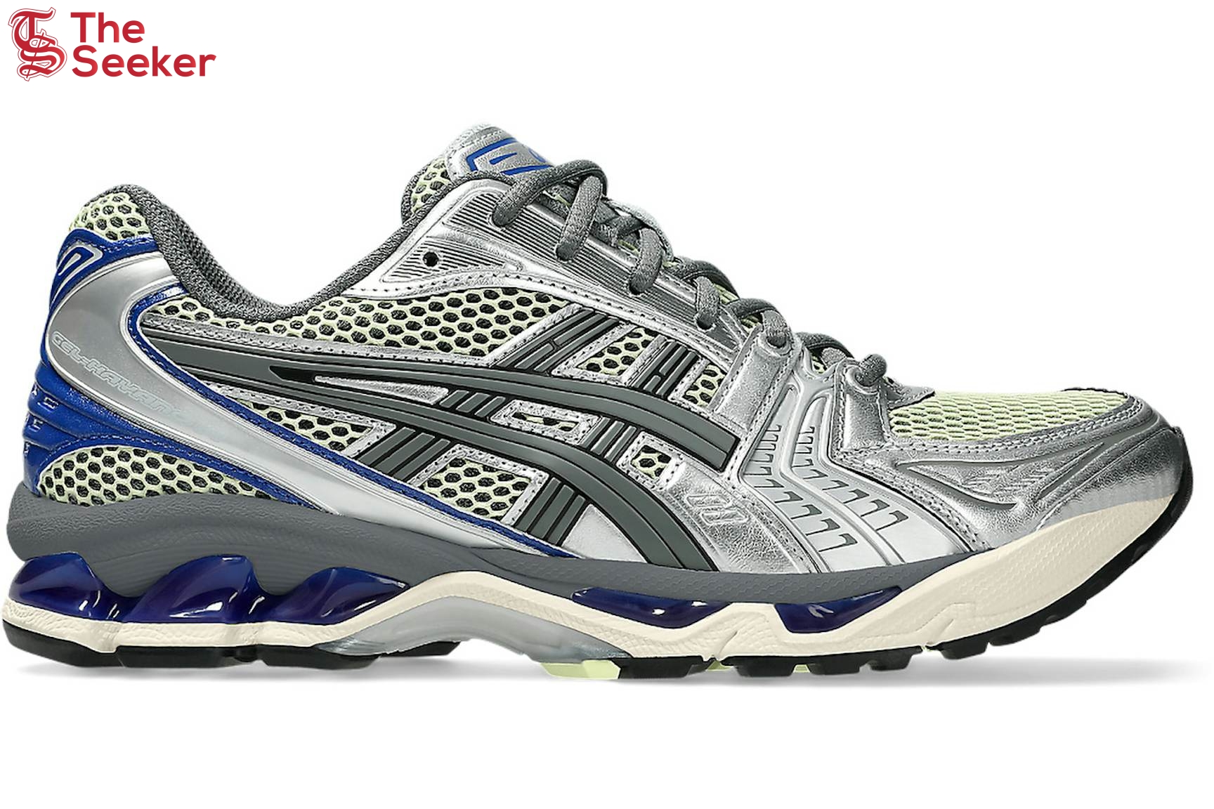 ASICS Gel-Kayano 14 Soft Yellow Asics Blue