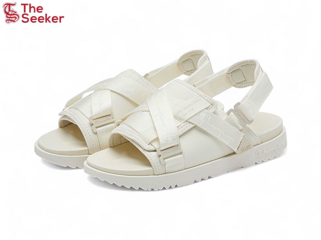 Champion Campus Format Sandal Cream White
