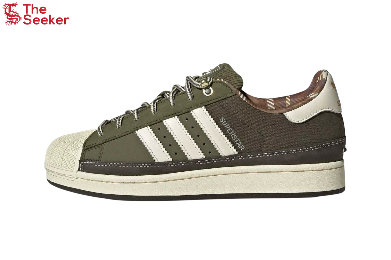 adidas-Superstar-II-Off-White-Olive-Green-JR6991