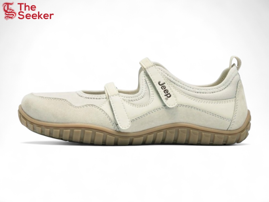Jeep Mary Jane Casual Shoes Cream