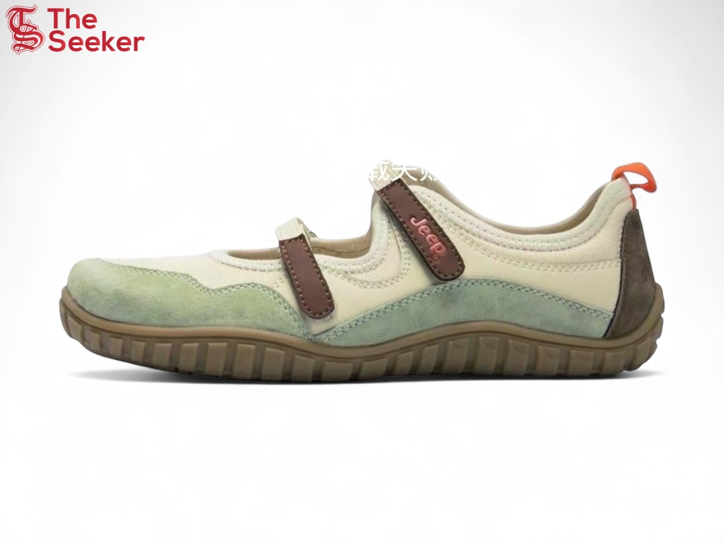 Jeep Mary Jane Casual Shoes Light Sage Green