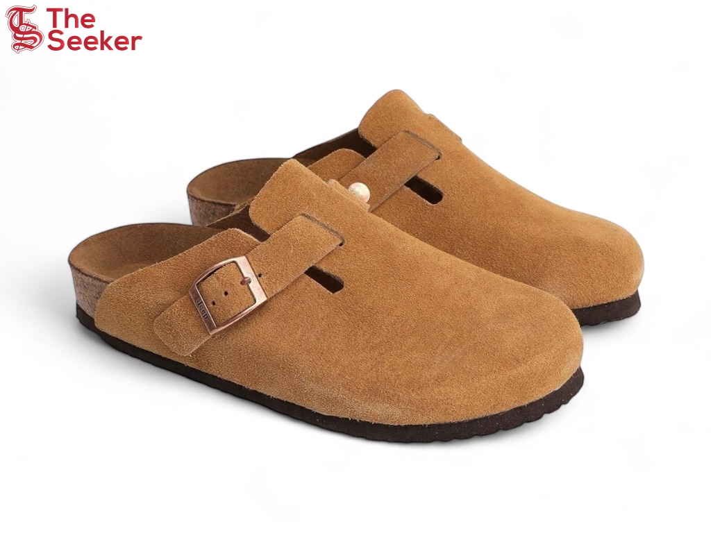 Jeep Unisex Cork Sole Slip-On Clogs Camel