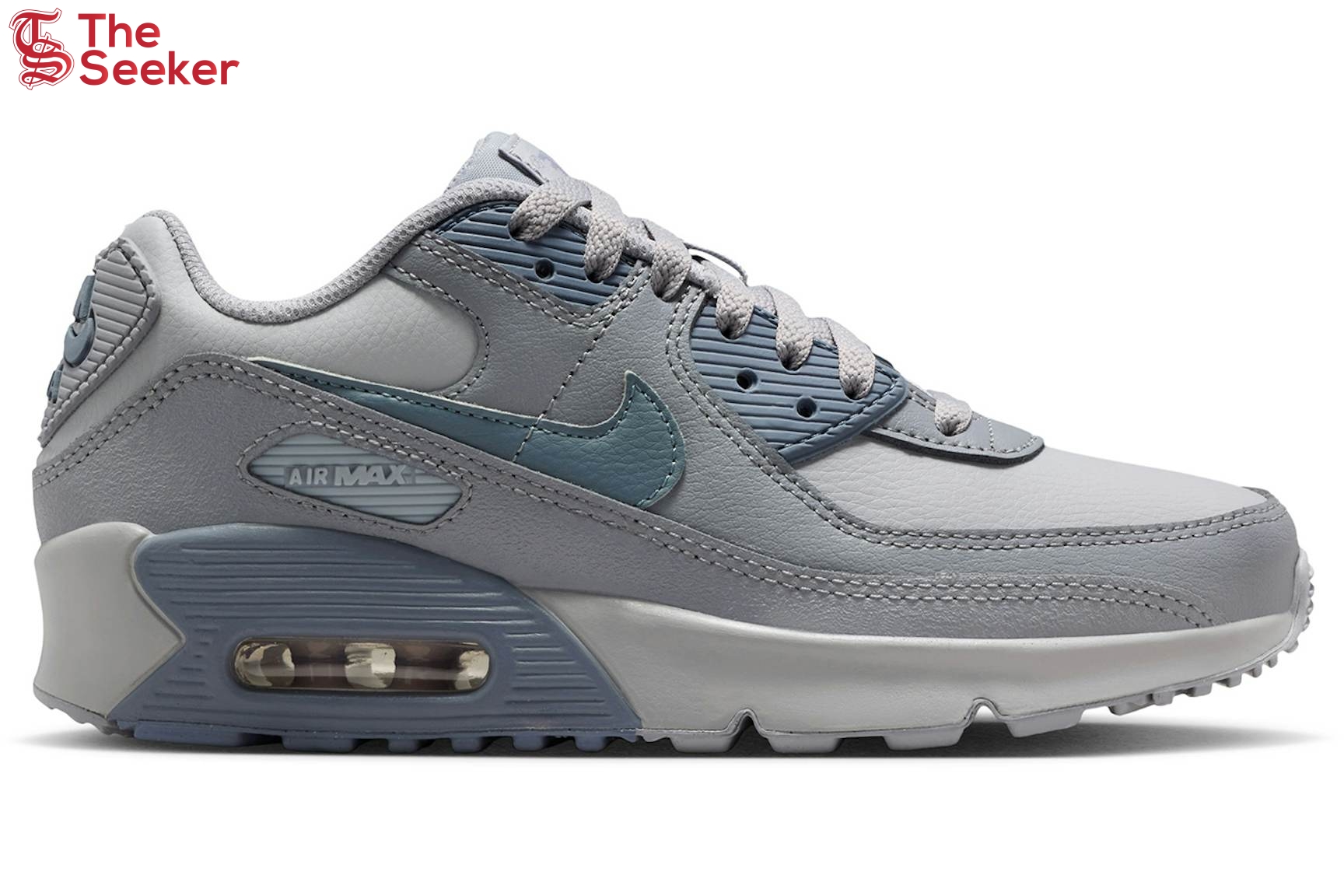 Nike-Air-Max-90-LTR-Wolf-Grey-Stealth-Armory-Blue-(GS)-CD6864-032