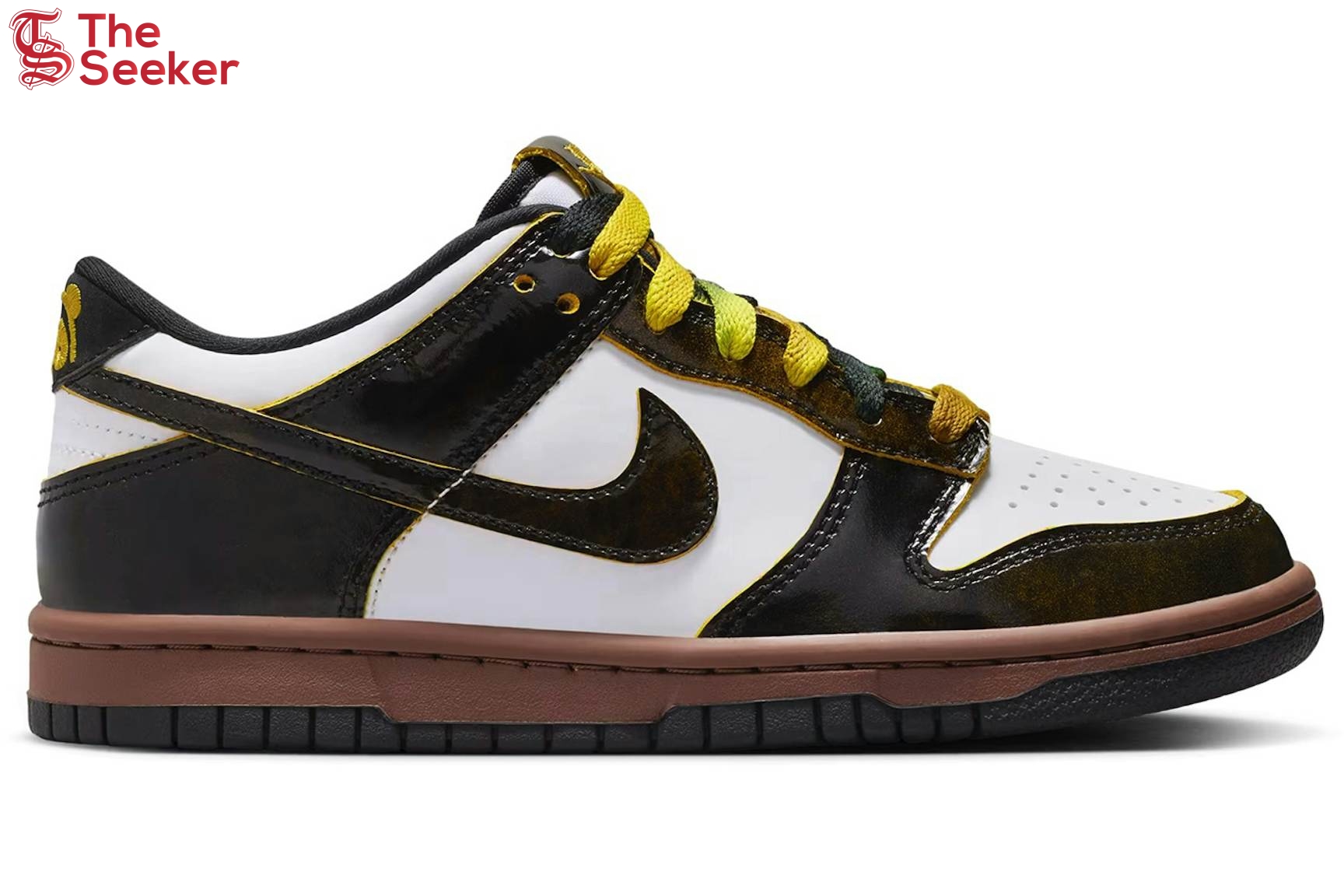 Nike-Dunk-Low-SE-Panda-Monium-White-Black-Fauna-Brown-(GS)-HQ9294-100