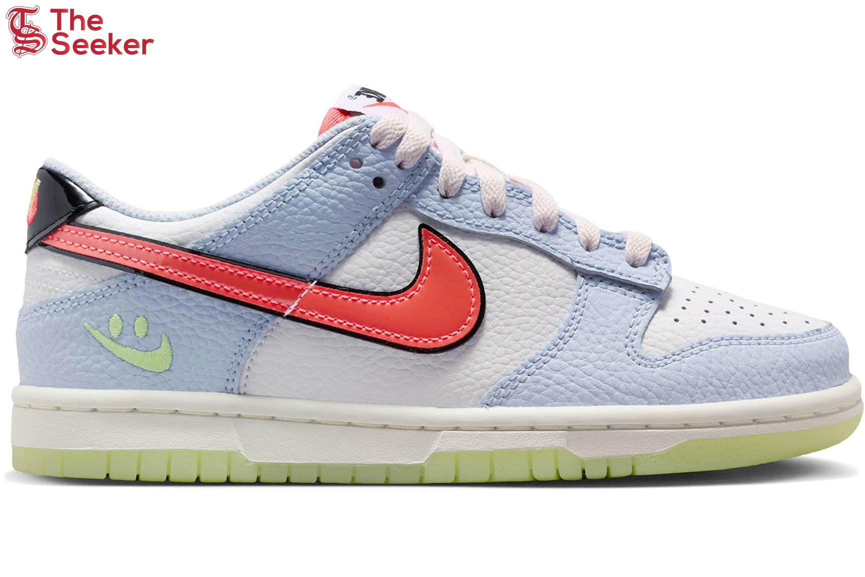 Nike-Dunk-Low-Smiley-Swoosh-White-Hydrogen-Blue-Crimson-(GS)-IR0614-100
