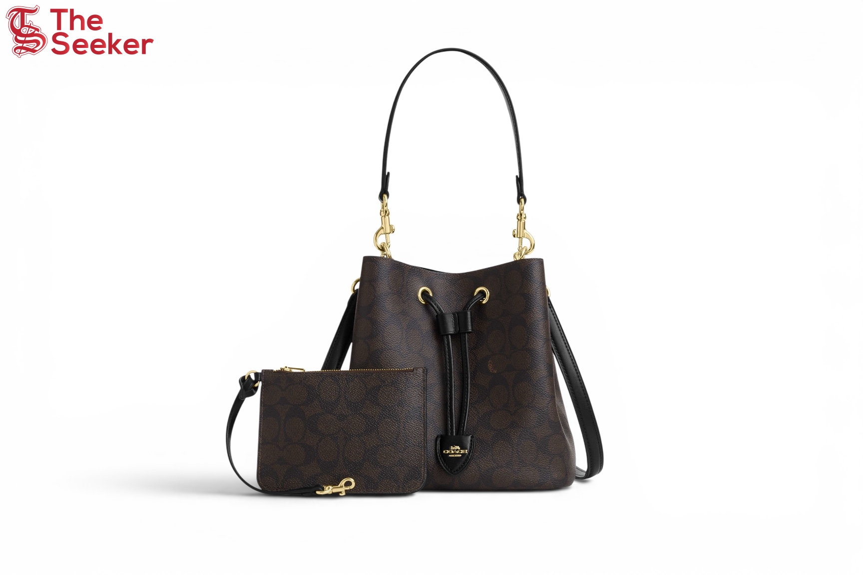 Coach-Rowan-Bucket-Bag-In-Signature-Canvas-Gold-Walnut-Black-CBH07