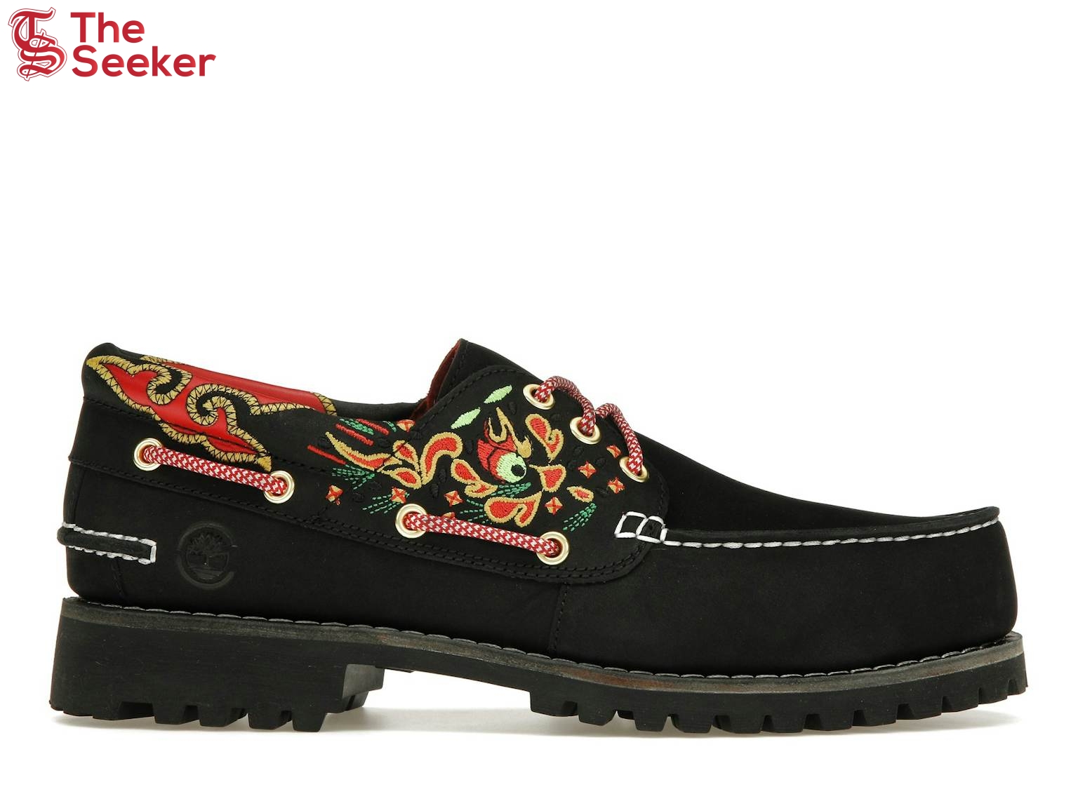 Timberland 3-Eye Classic Lug Handsewn Boat Shoe CLOT Black