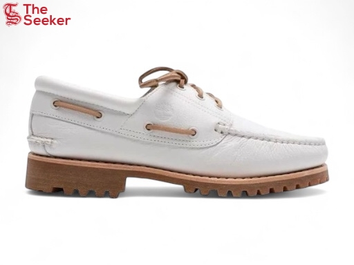 Timberland Authentic Handsewn Boat Shoes 'White Full Grain'