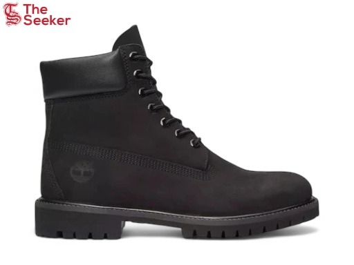 Timberland Premium 6 Inch Waterproof Boot 'Black Nubuck'