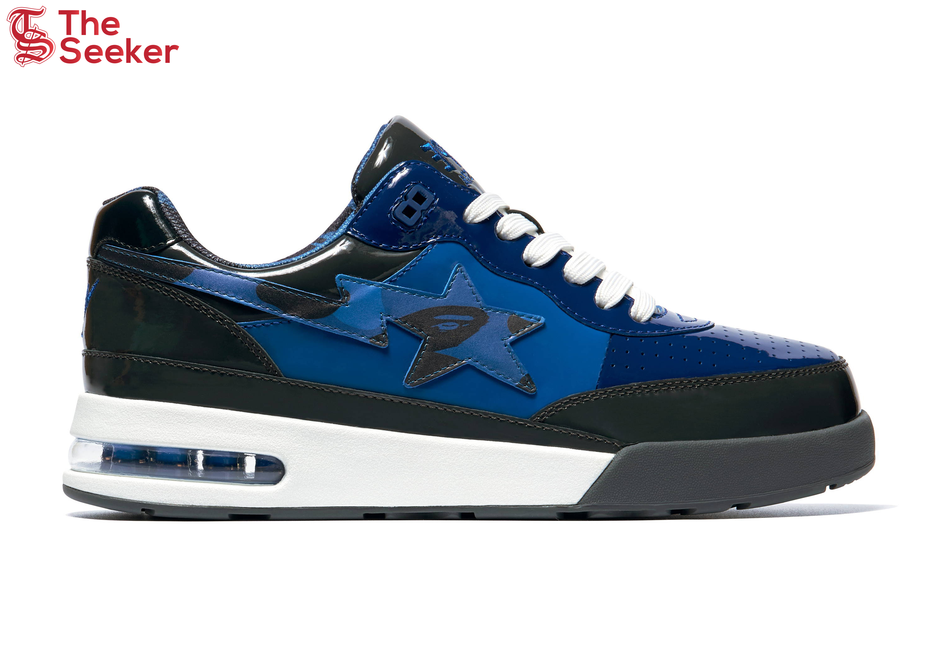 A Bathing Ape Bape Road Sta Patent Leather Blue (2022)