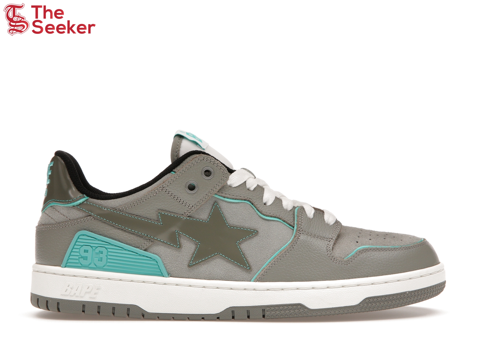 A Bathing Ape Bape SK8 Sta Grey Turquoise