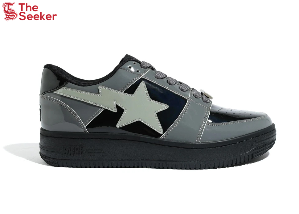 A Bathing Ape Bape Sta Low Black Grey