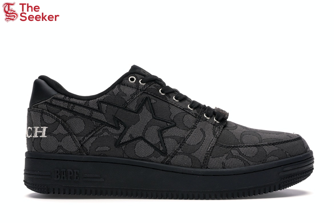 A Bathing Ape Bape Sta Low Coach Black