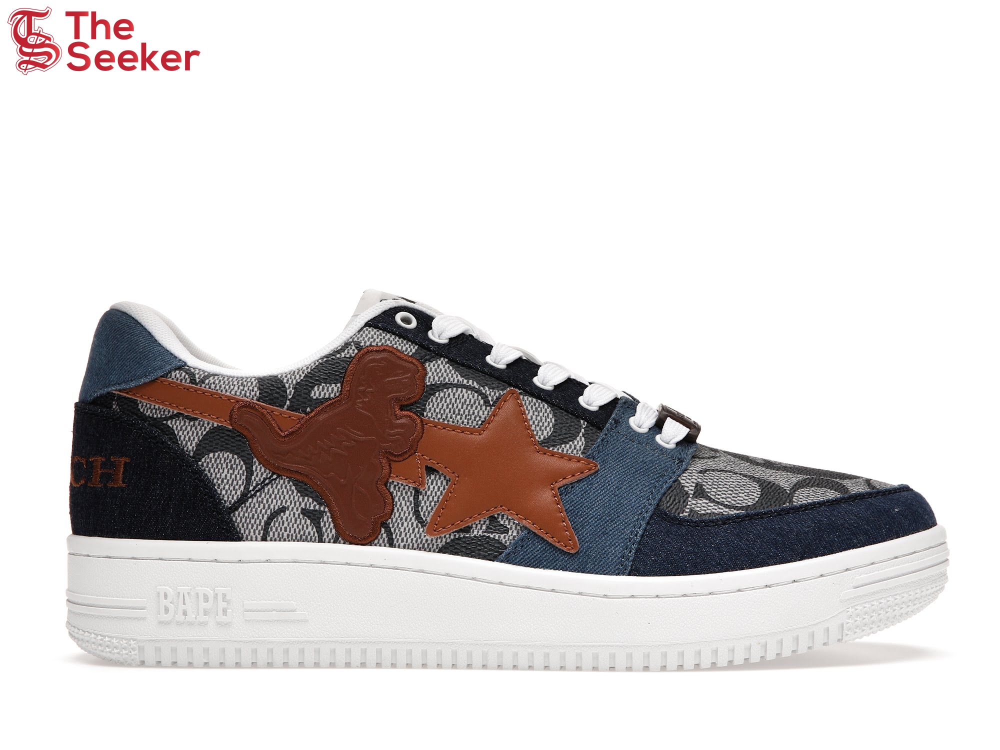 A Bathing Ape Bape Sta Low Coach Blue