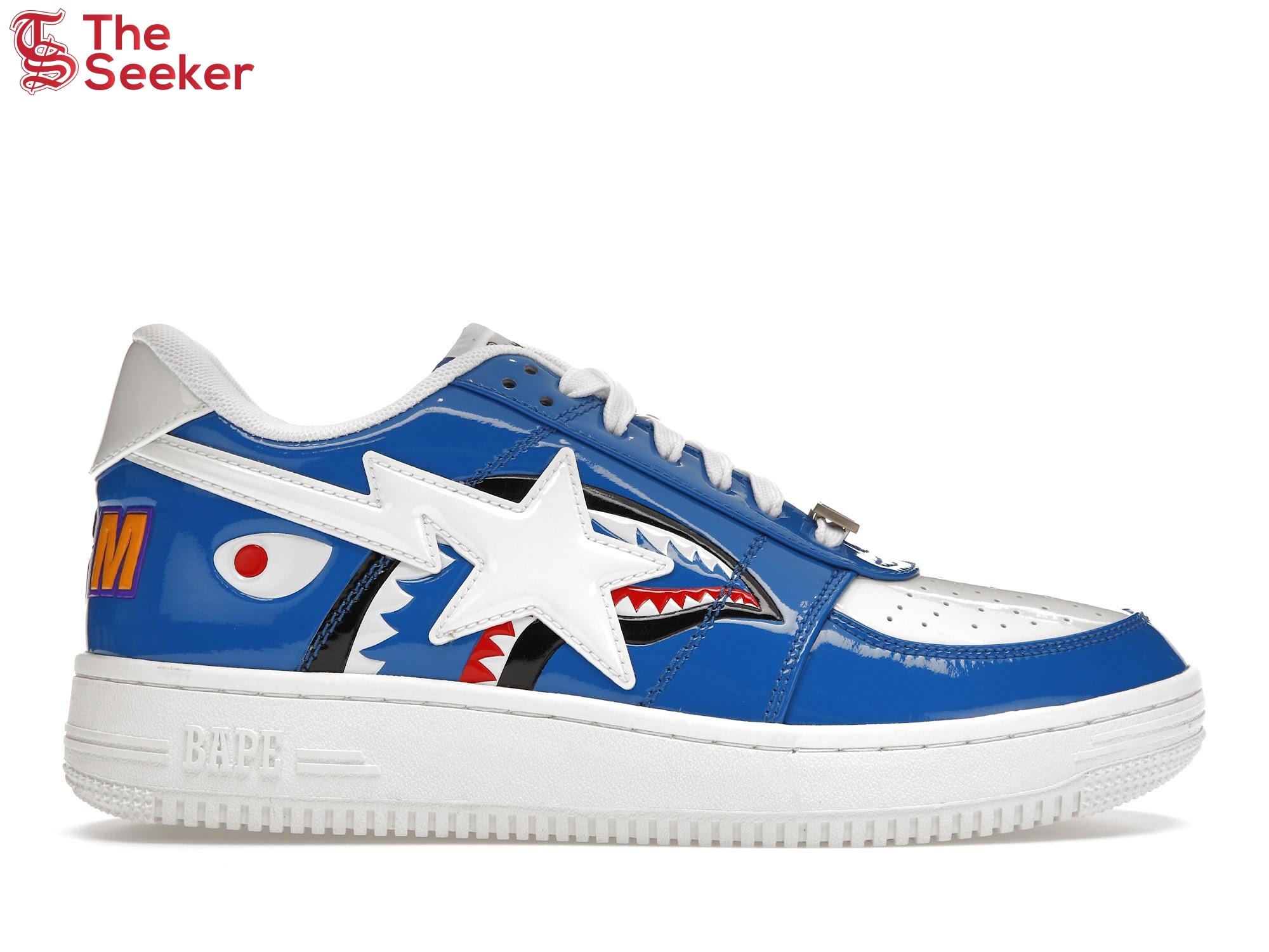 A Bathing Ape Bape Sta Low Color Block Shark Blue