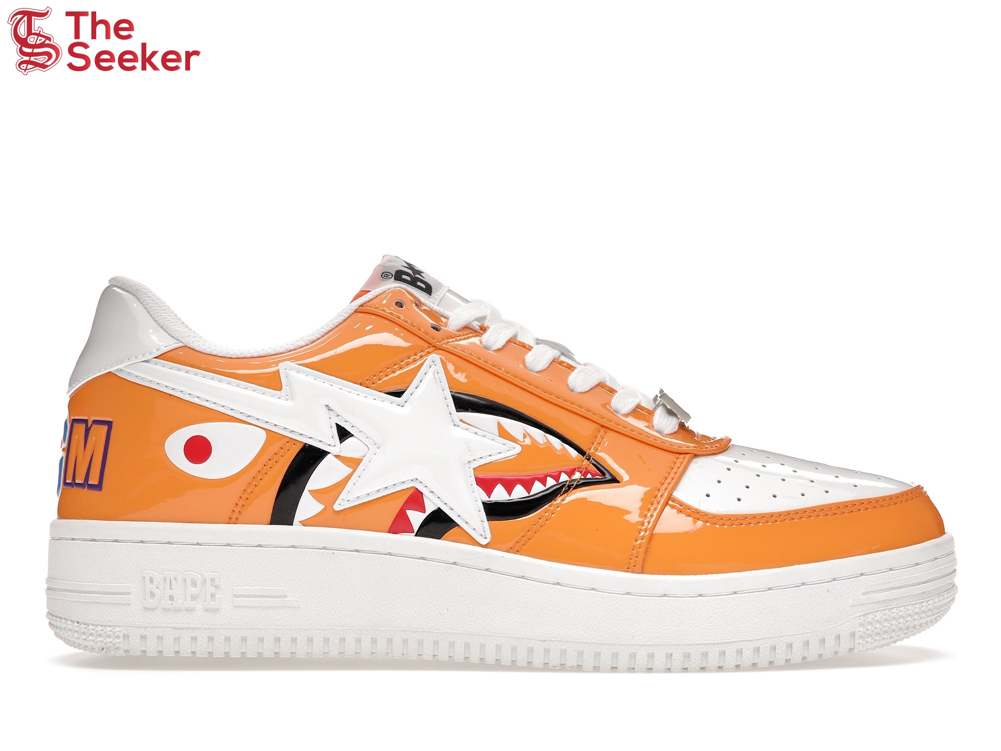 A Bathing Ape Bape Sta Low Color Block Shark Orange