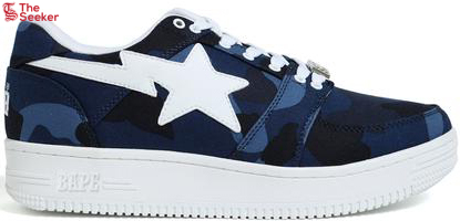 A Bathing Ape Bape Sta Low Color Camo Navy