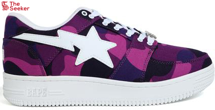 A Bathing Ape Bape Sta Low Color Camo Purple