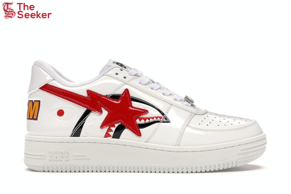 A Bathing Ape Bape Sta Low Shark White