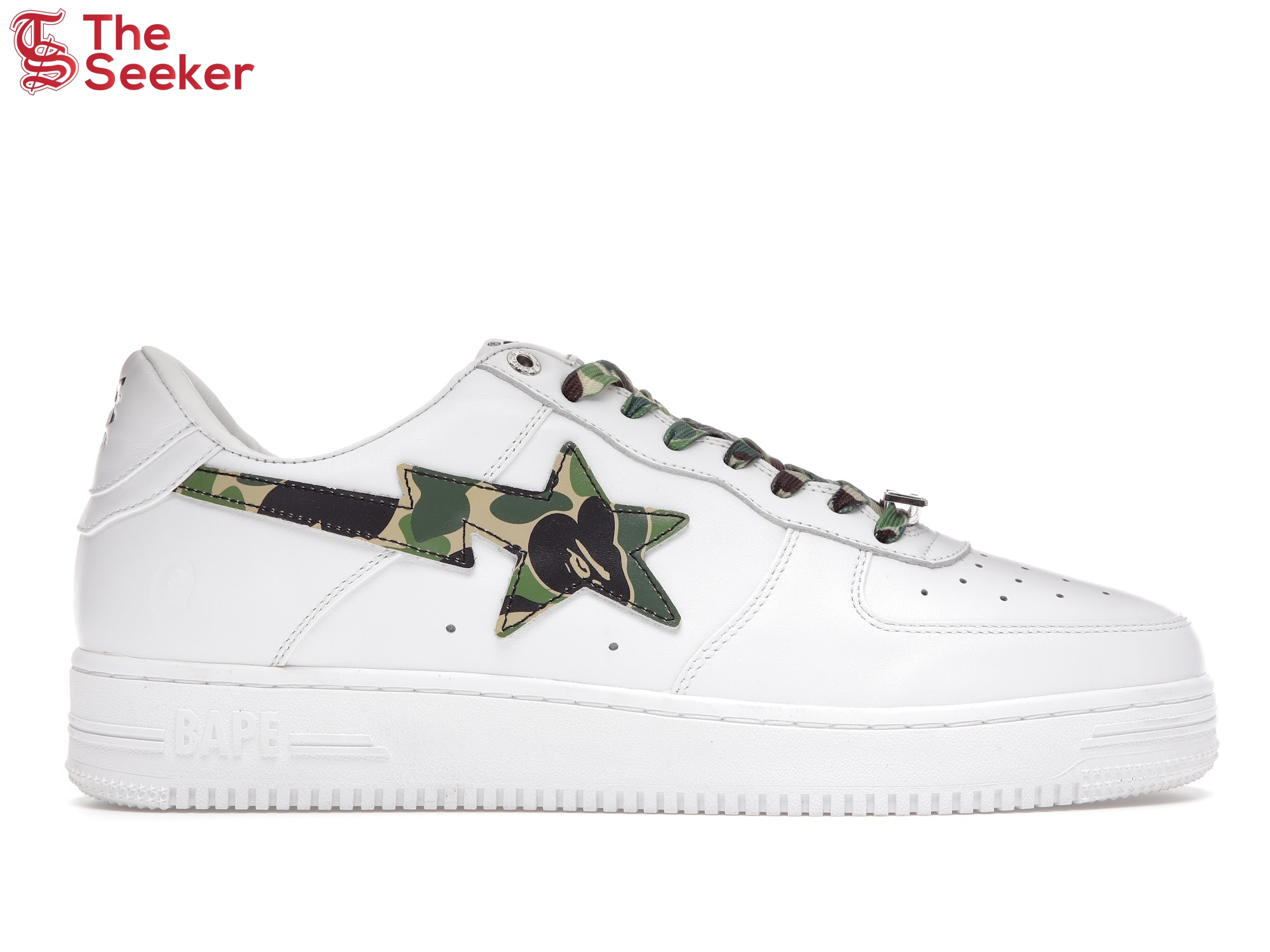 A Bathing Ape Bape Sta Low White ABC Camo Green (2021)