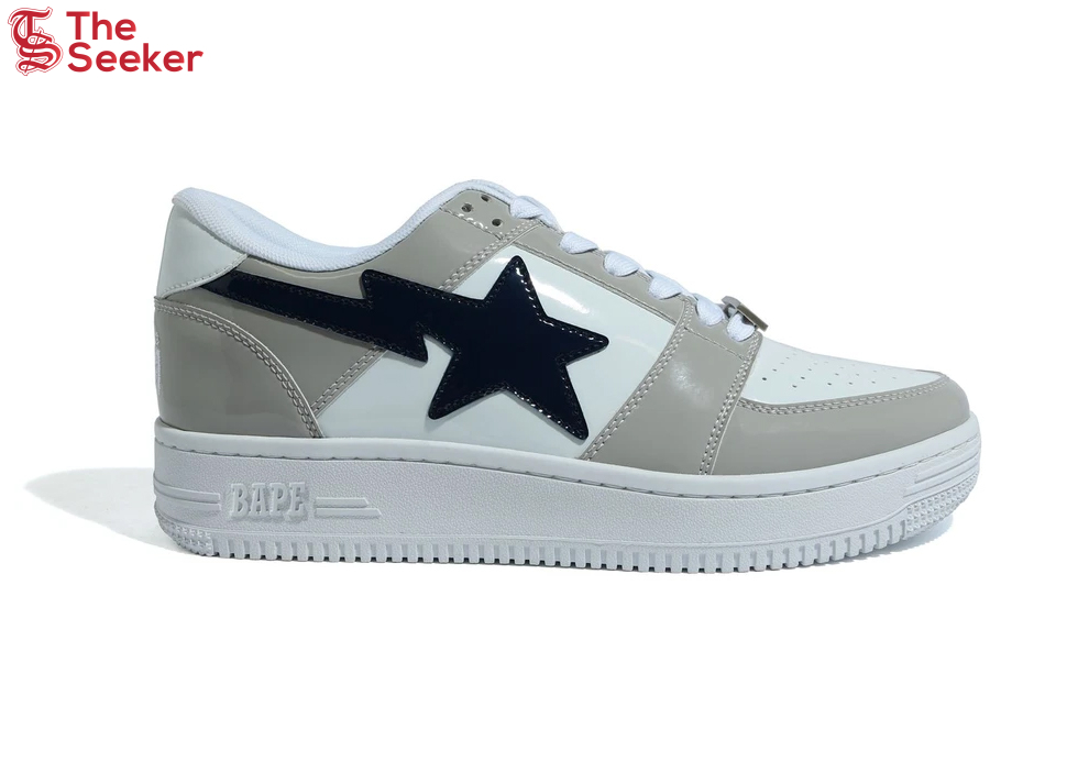 A Bathing Ape Bape Sta Low White Grey