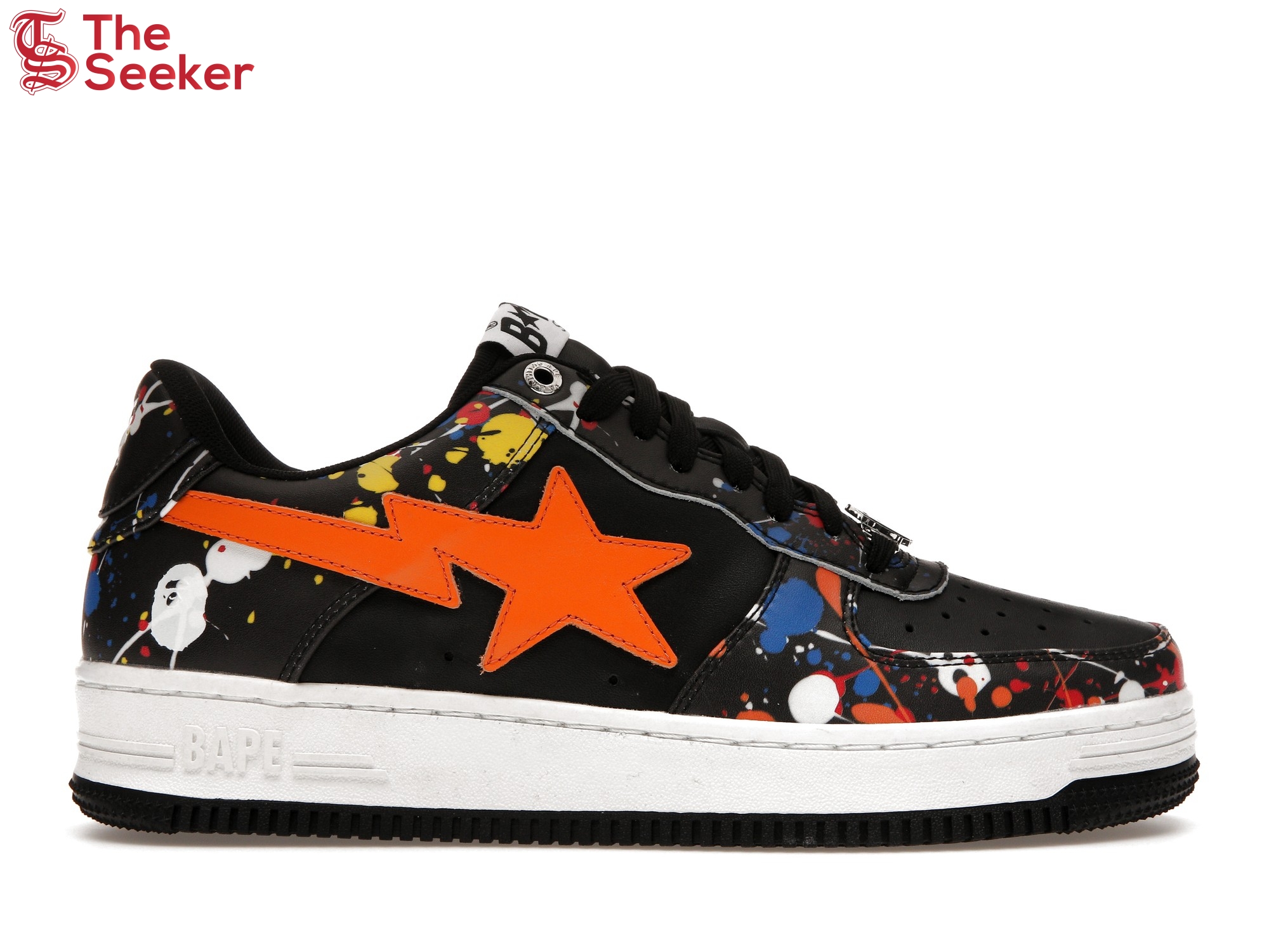 A Bathing Ape Bape Sta Paint Splatter Black