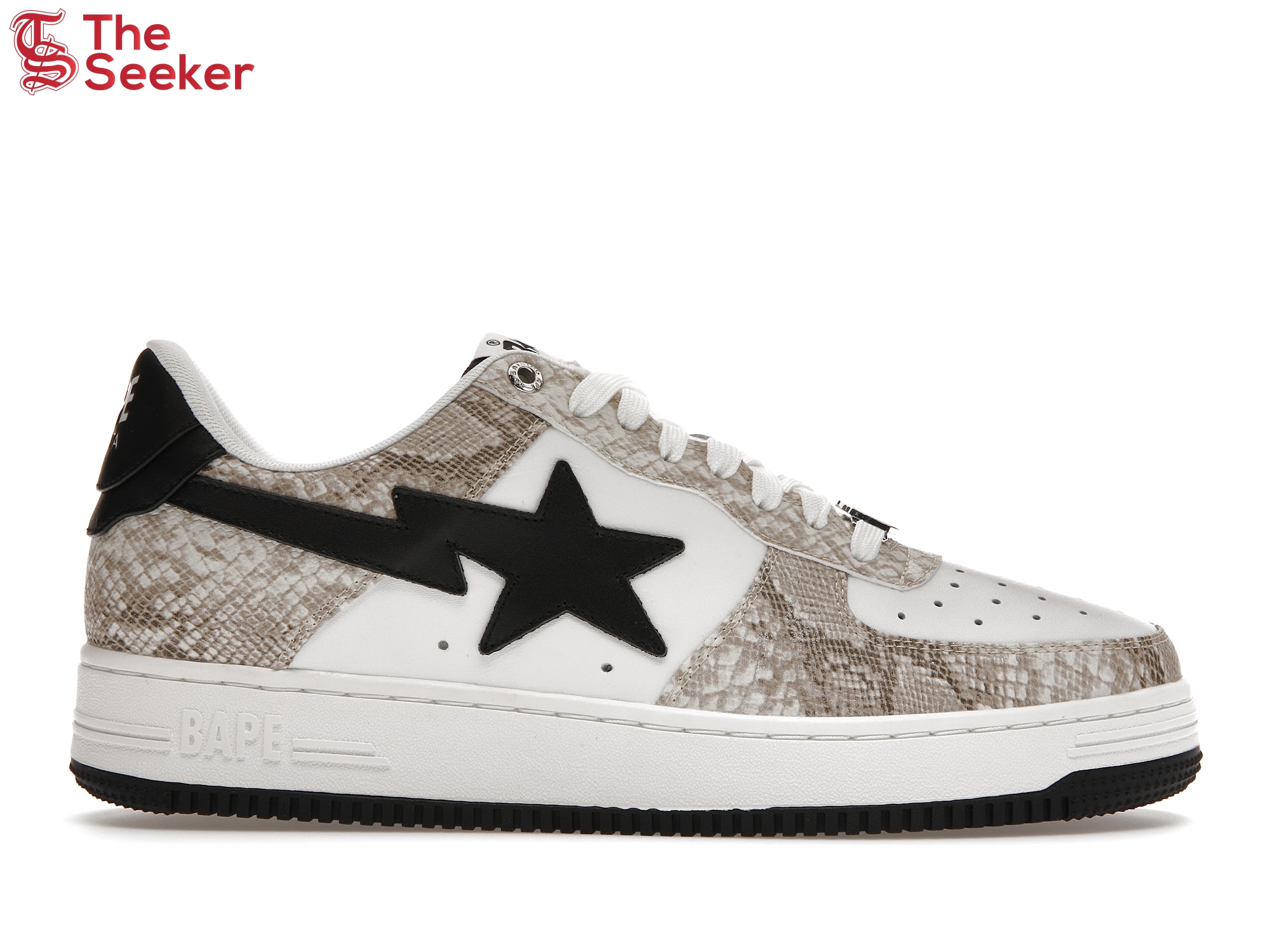 A Bathing Ape Bape Sta Snake Skin Beige