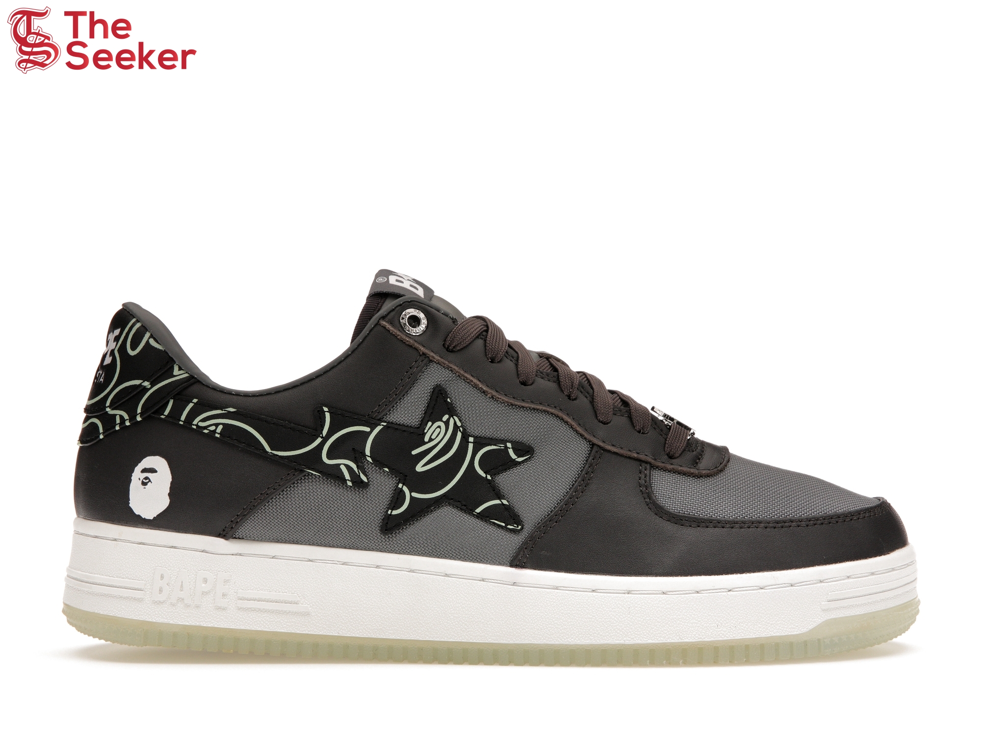 A Bathing Ape Bape Sta Text Code Camo Charcoal