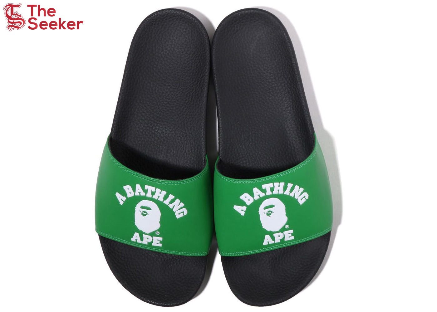 A Bathing Ape College Slide Sandal Online Exclusive Green (2022)