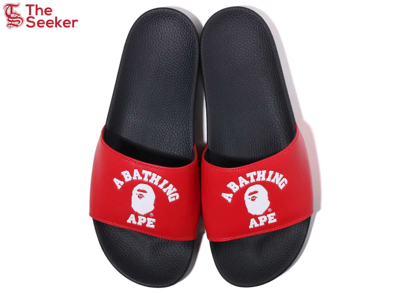 A Bathing Ape College Slide Sandal Online Exclusive Red (2022)