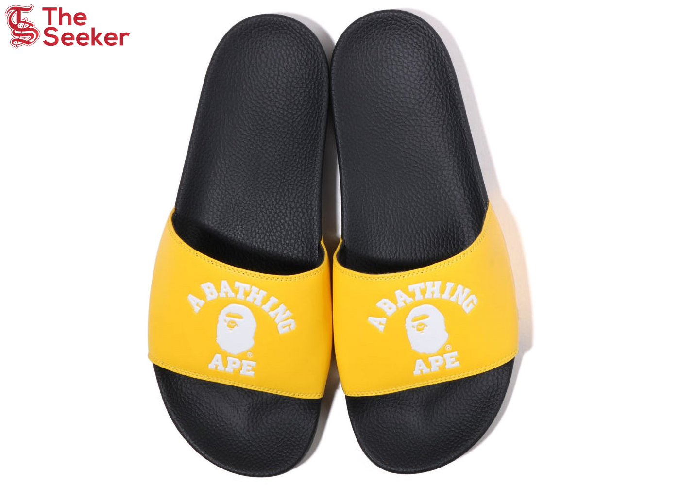 A Bathing Ape College Slide Sandal Online Exclusive Yellow (2022)