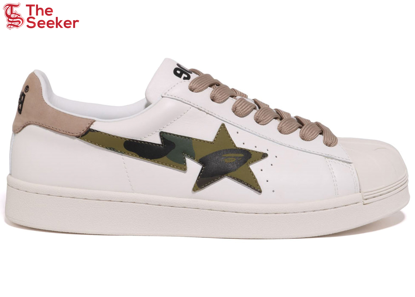 A Bathing Ape Skull Sta White Beige