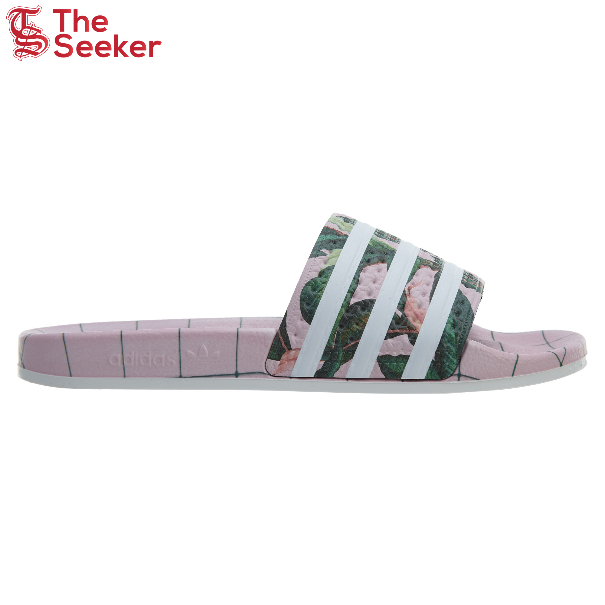 adidas Adilette Supplier Colour Footwear White--Wonder Pink (Women's)