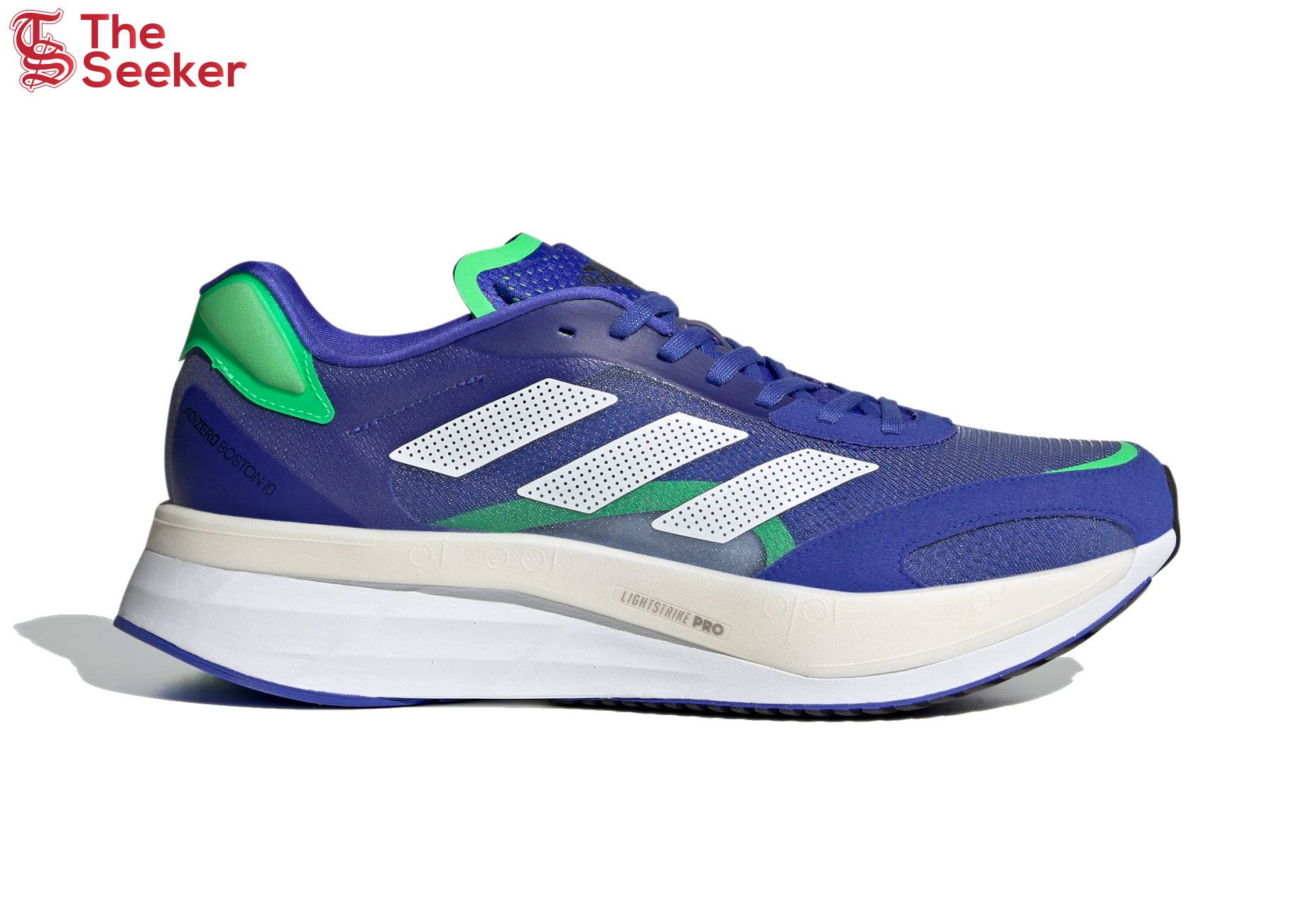 adidas Adizero Boston 10 Sonic Ink Screaming Green