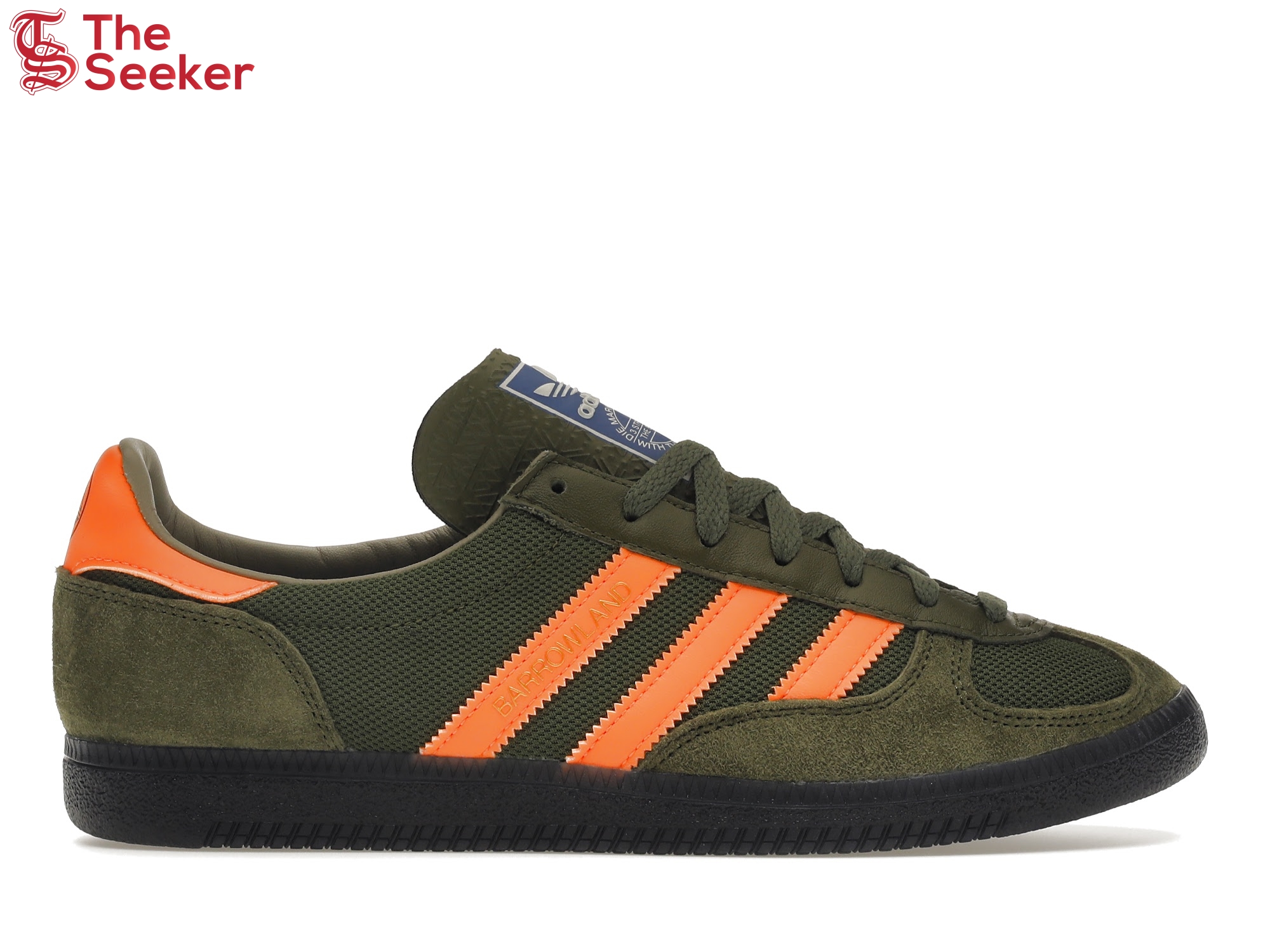 adidas Barrowland SPZL Dust Green Signal Orange