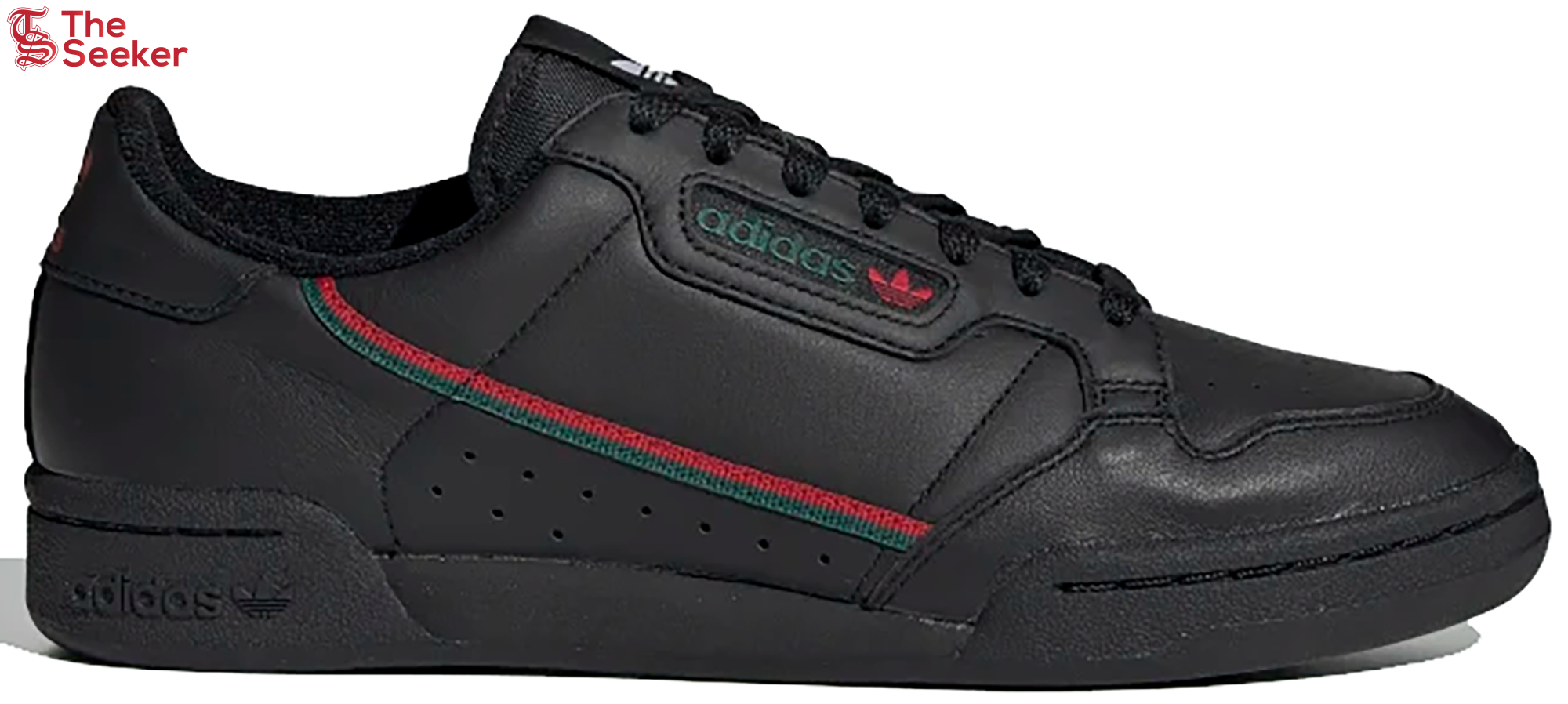 adidas Continental 80 Black Scarlet Green