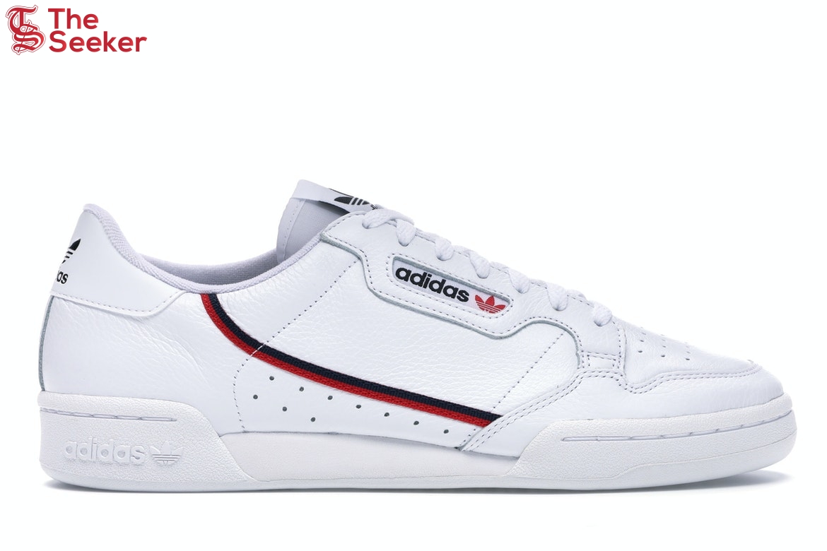 adidas Continental 80 White Scarlet Navy