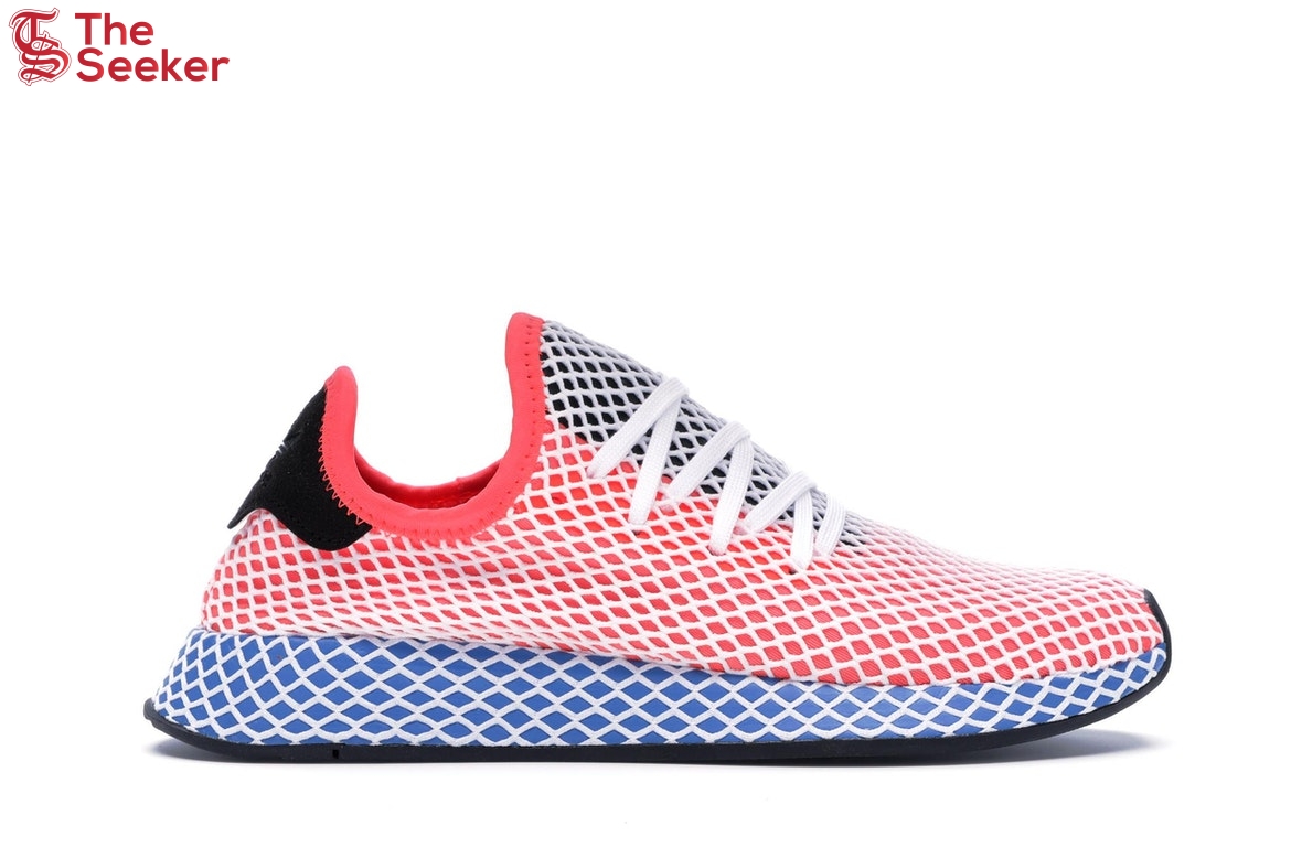 adidas Deerupt Solar Red Bluebird