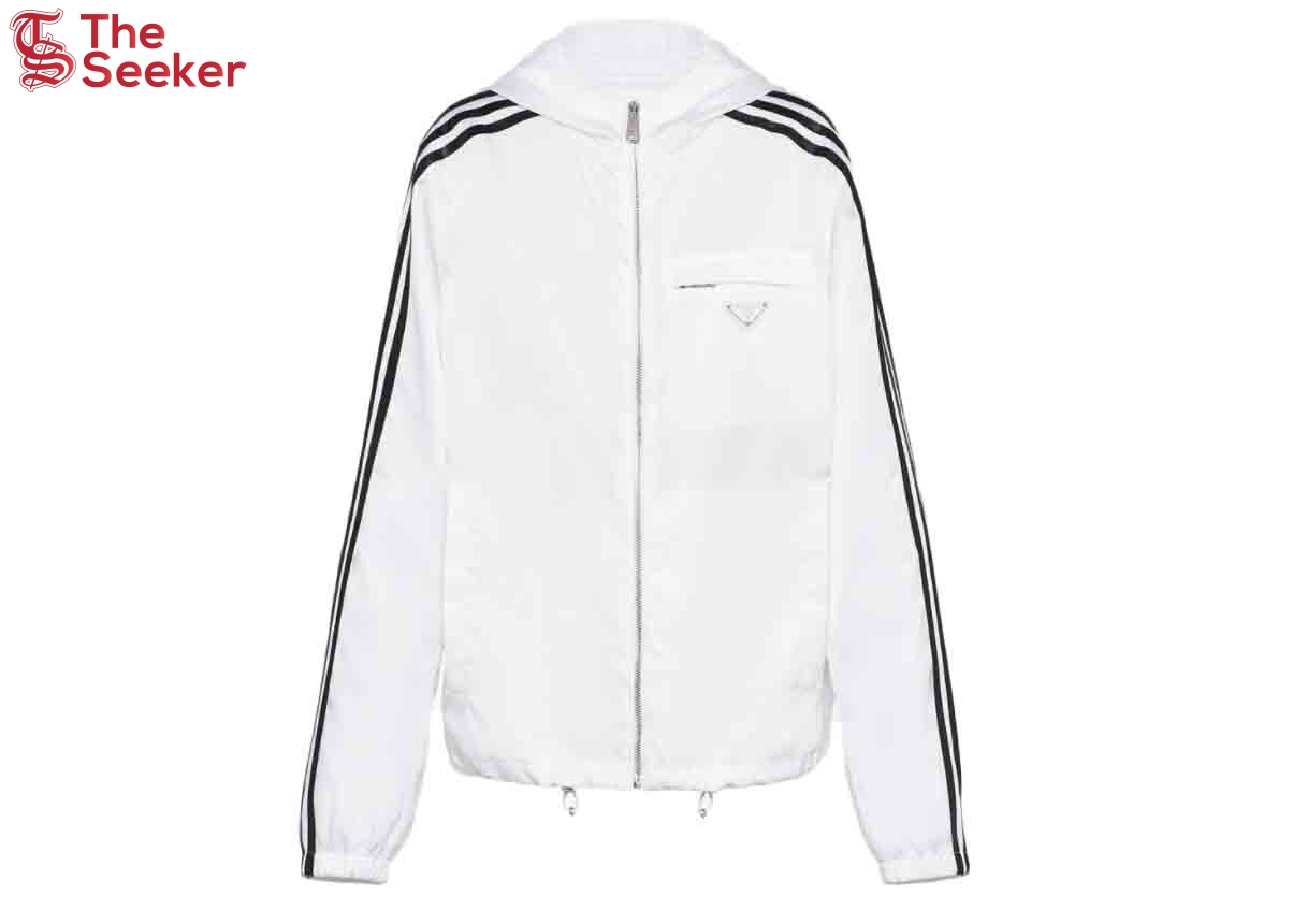 adidas for Prada Re-Nylon Hooded Track Jacket White