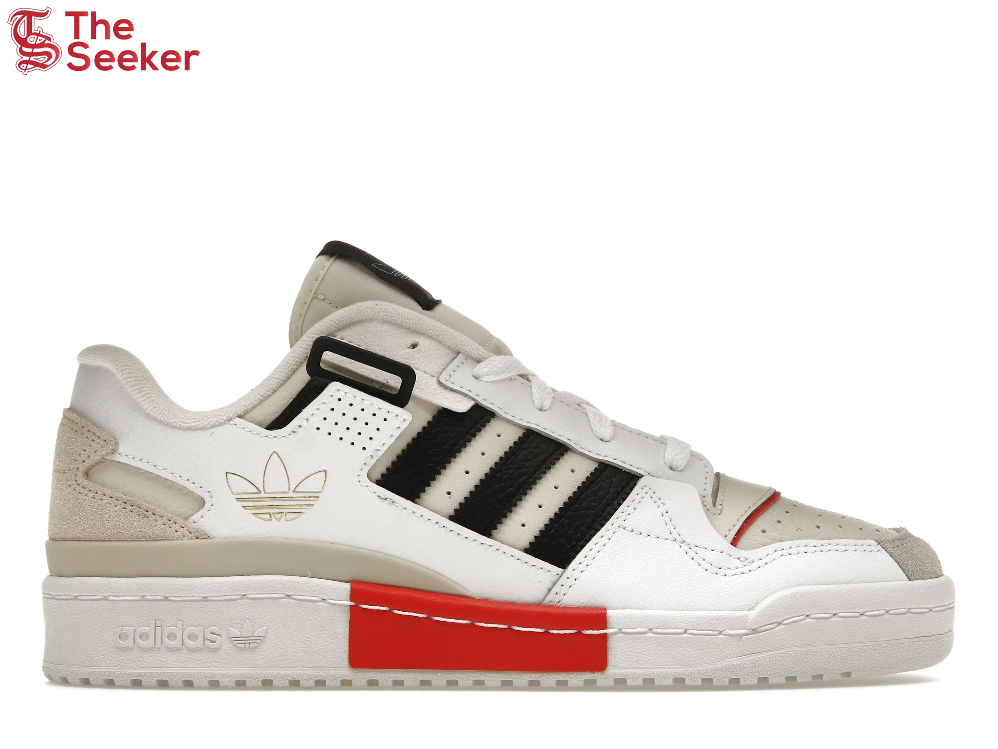 adidas Forum Exhibit Low White Vivid Red