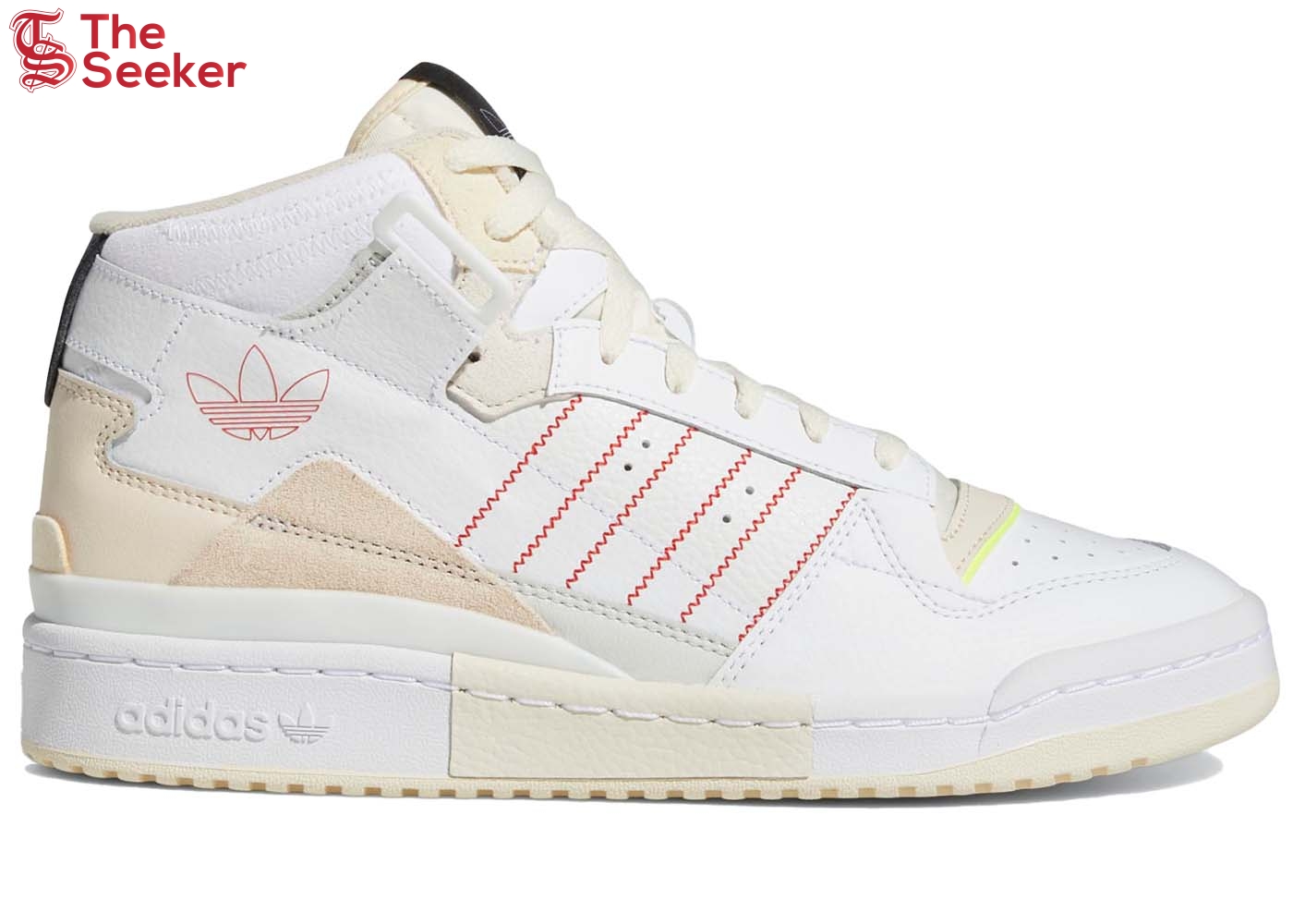 adidas Forum Exhibit Mid White Beige Red