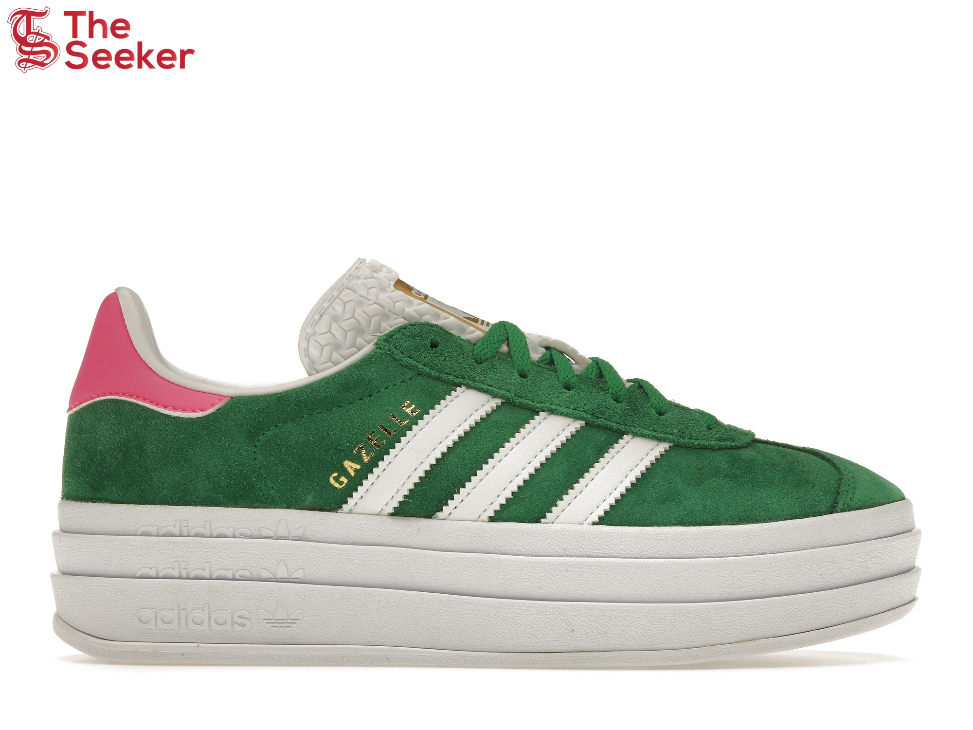 adidas Gazelle Bold Green Lucid Pink (Women's)
