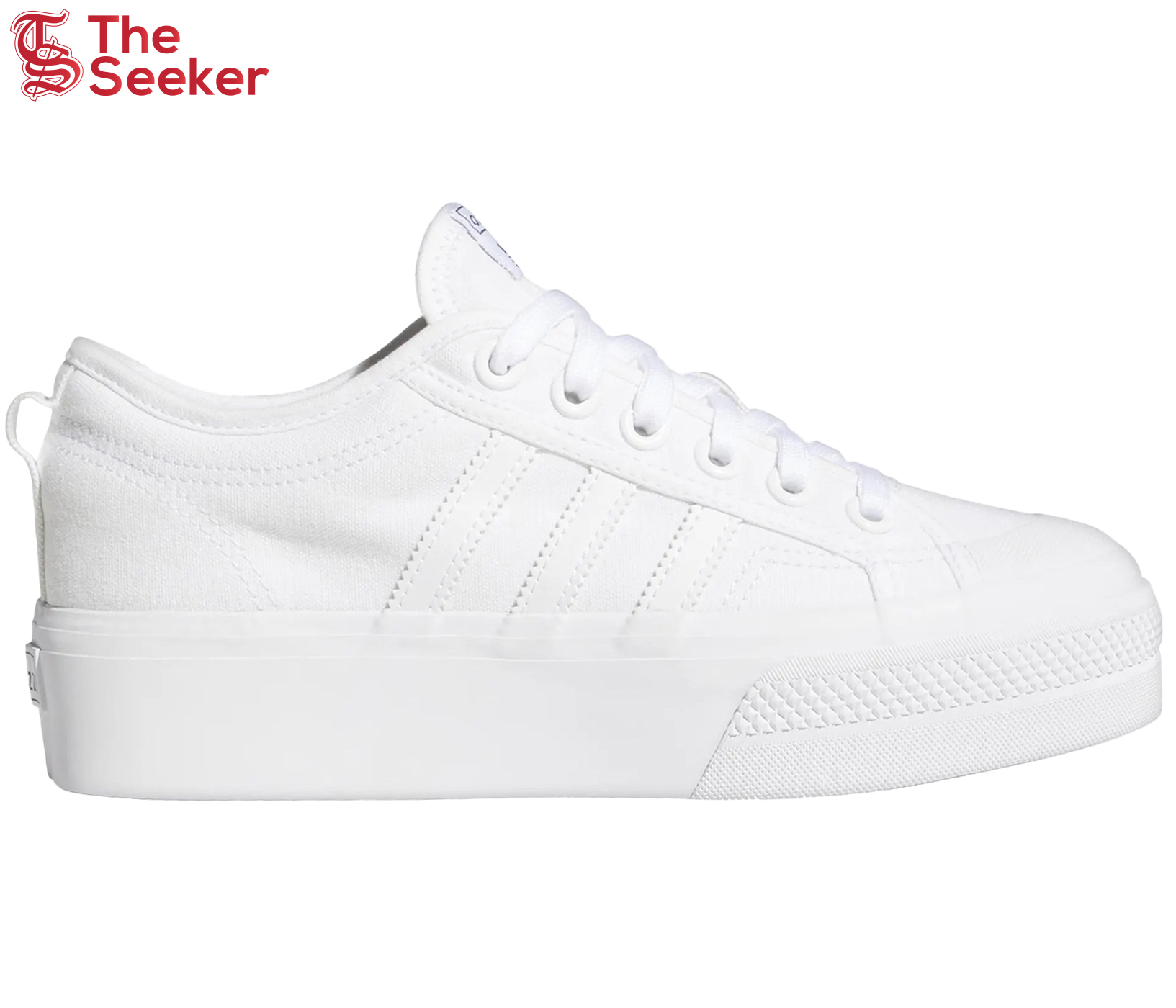 adidas Nizza Platform Triple White (Women's)