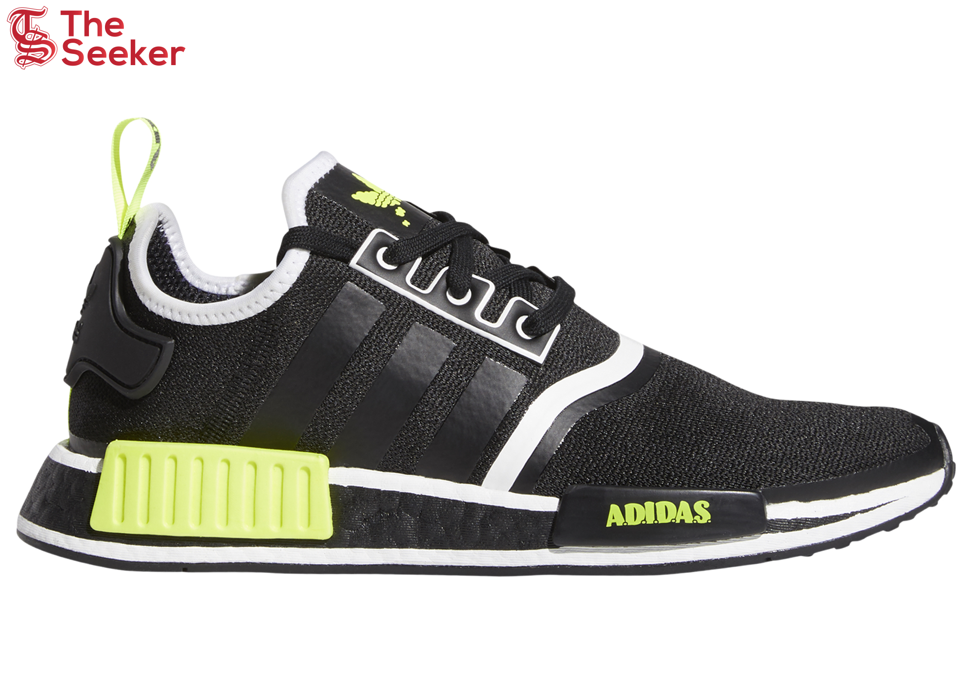 adidas NMD R1 Black Solar Yellow