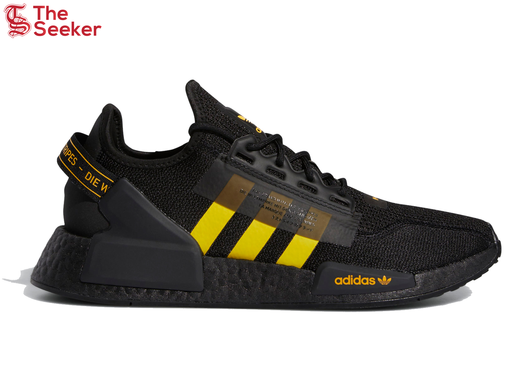 adidas NMD R1 V2 Core Black Solar Gold