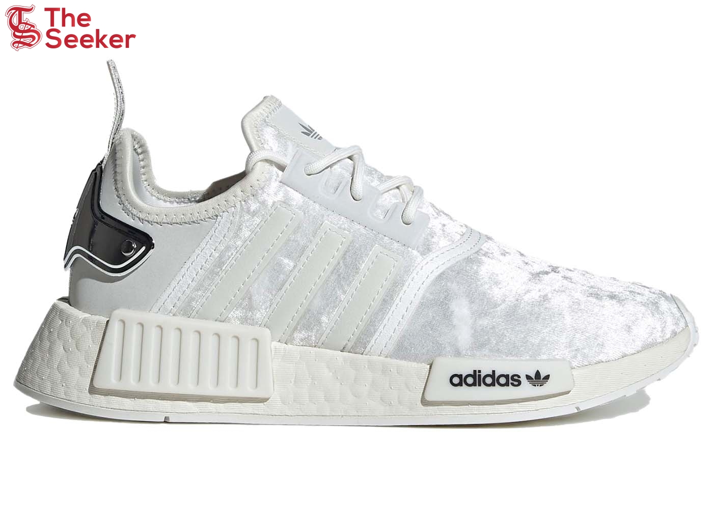 adidas NMD R1 Velour White Silver (Women's)